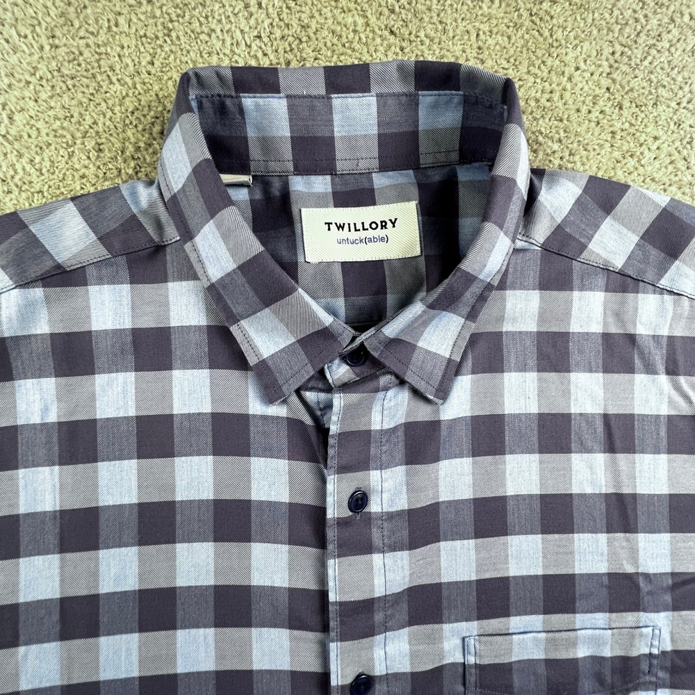 Twillory Plaid Untuckable Performance Button Down… - image 8